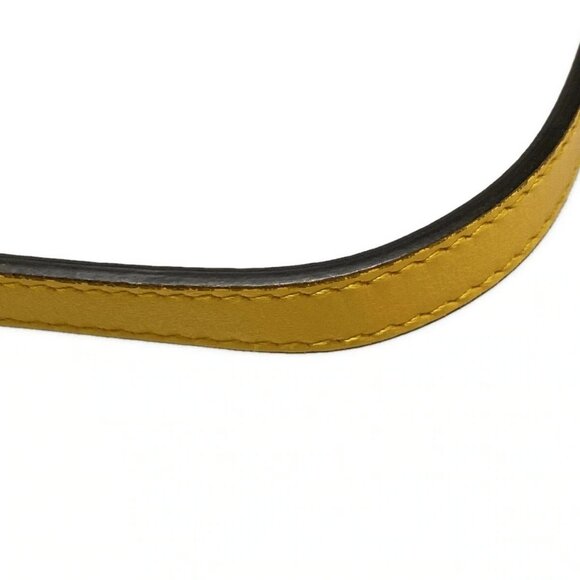 Auth GUCCI Horsebit 1955 625615 Yellow Leather Shoulder Bag - Picture 8 of 16